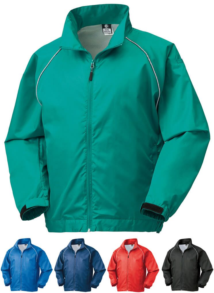 防風性スタッフジャンパー（撥水加工）[KURO-32133]