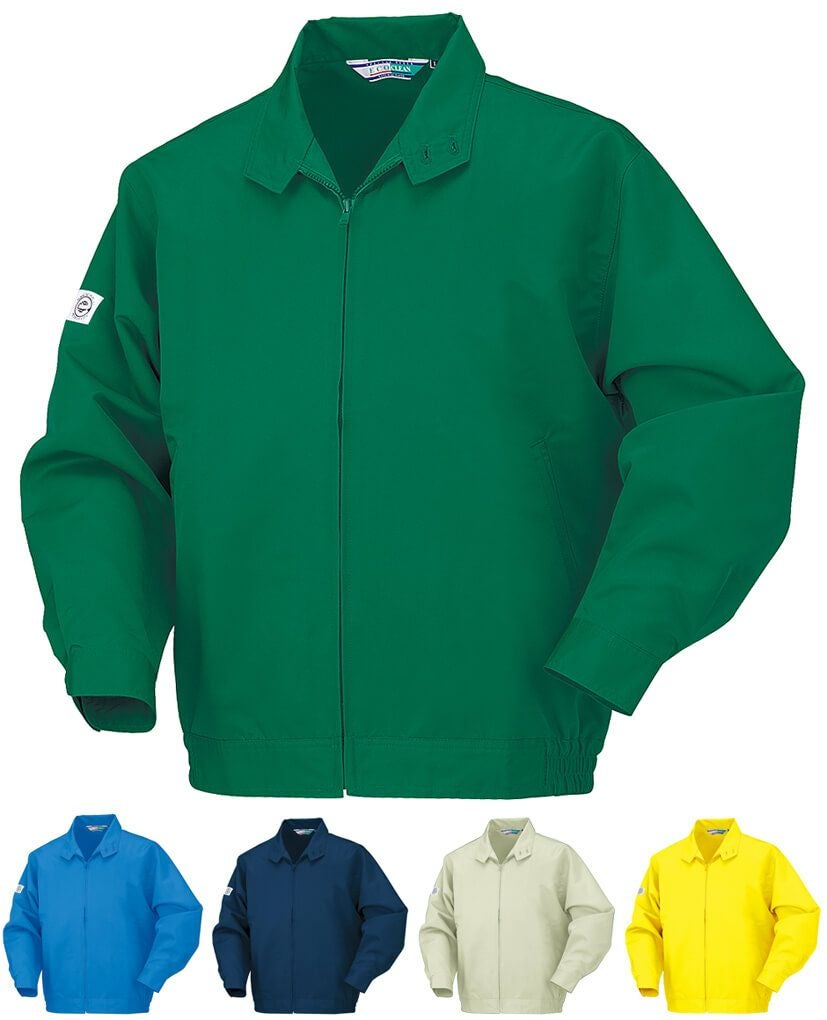 エコ再生リサイクル繊維・スタッフブルゾン [KURO-32074]