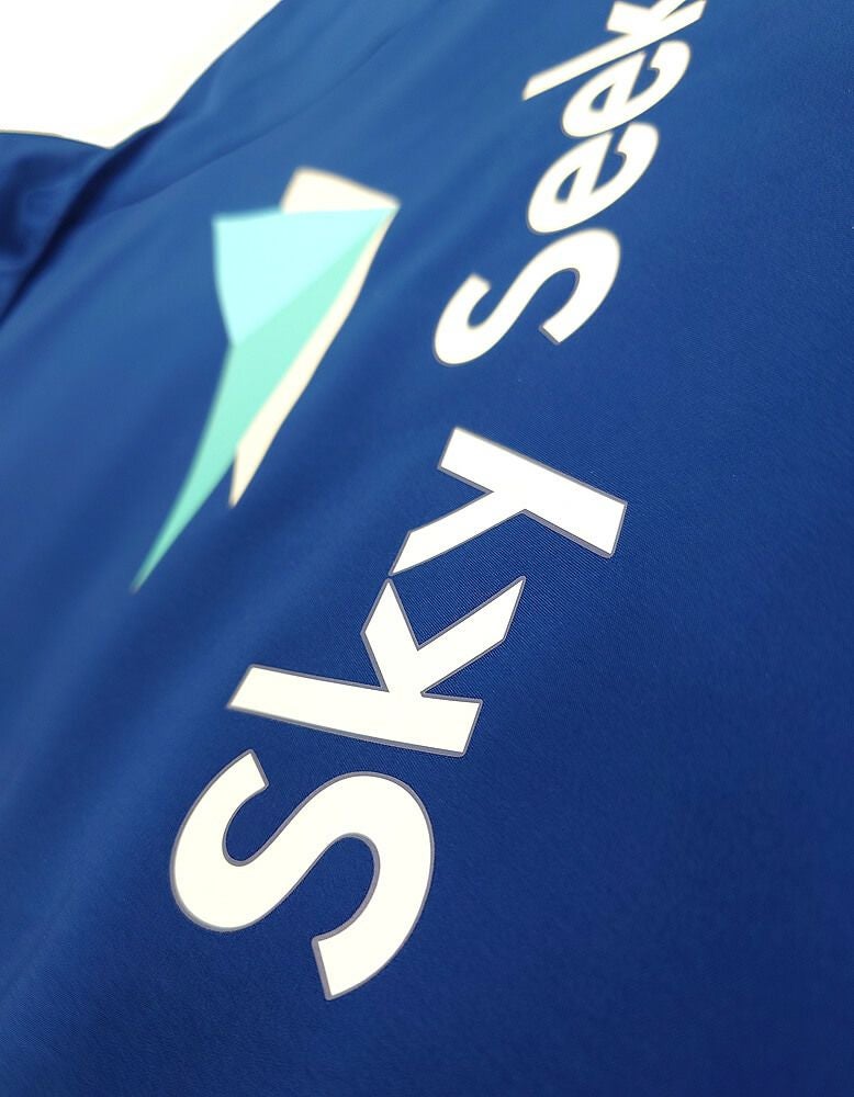 スカイシーカー様のフルカラー熱転写プリント部分の拡大アップ写真も撮影いたしました。