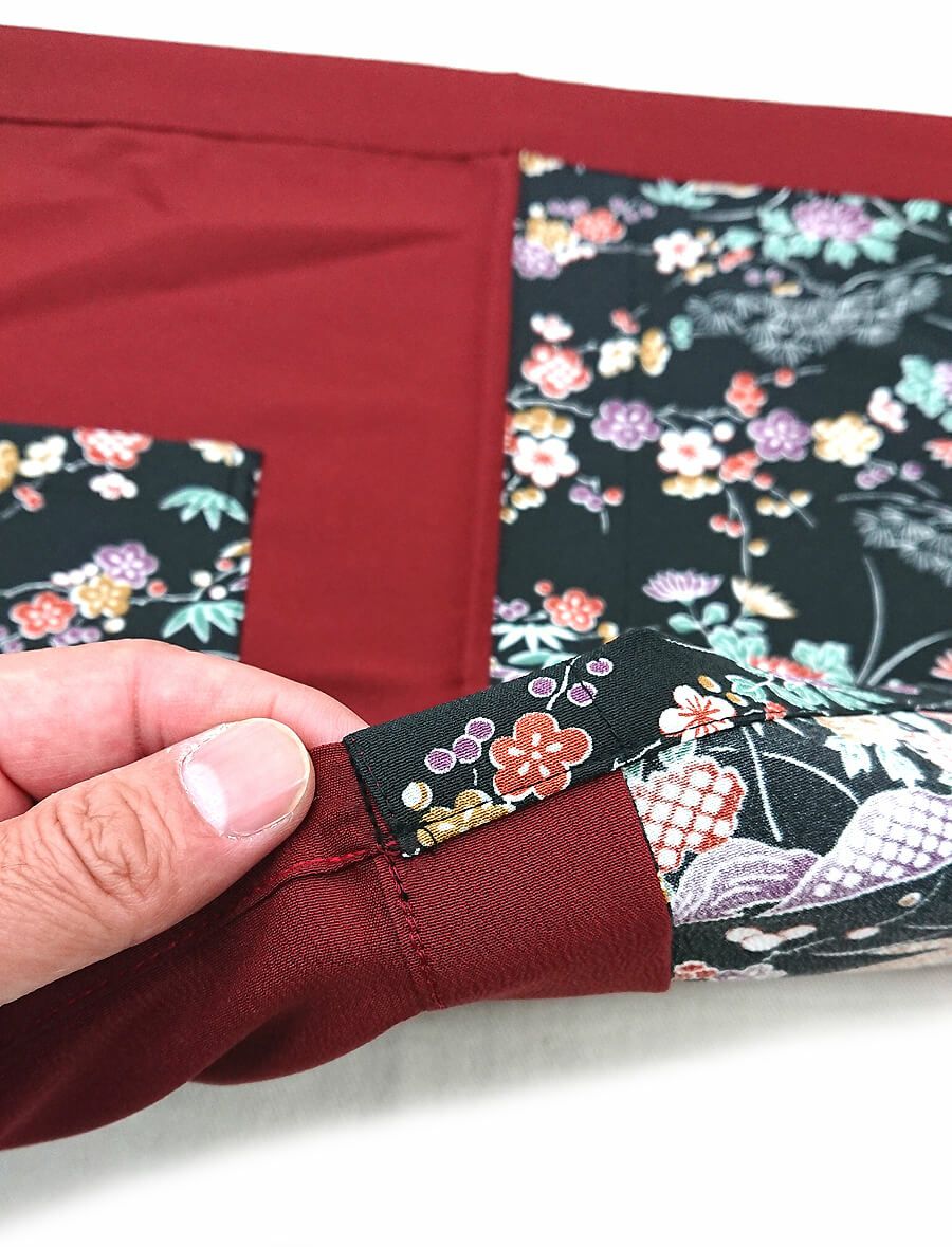 エプロンの丈を短くカット加工