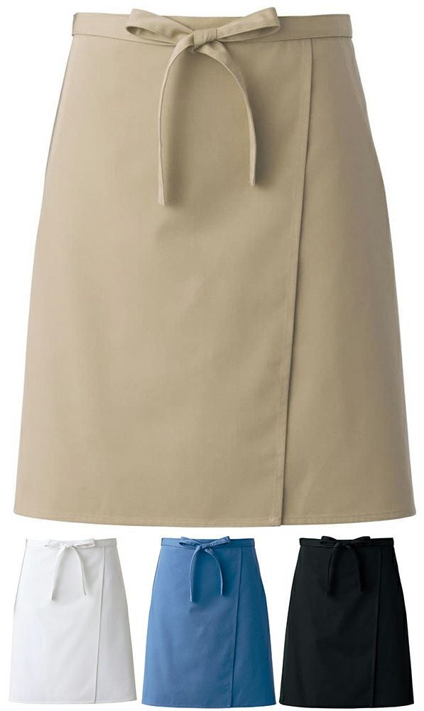 抗菌防臭・撥水撥油のミドル丈エプロン