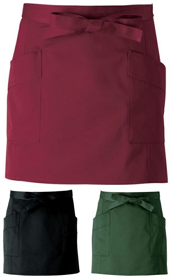 腰下ショート丈エプロン