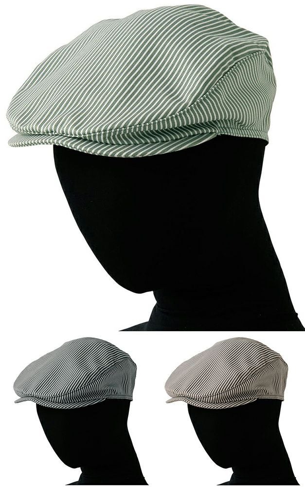 【ヒッコリーストライプ】ハンチング帽［7-JW4689]
