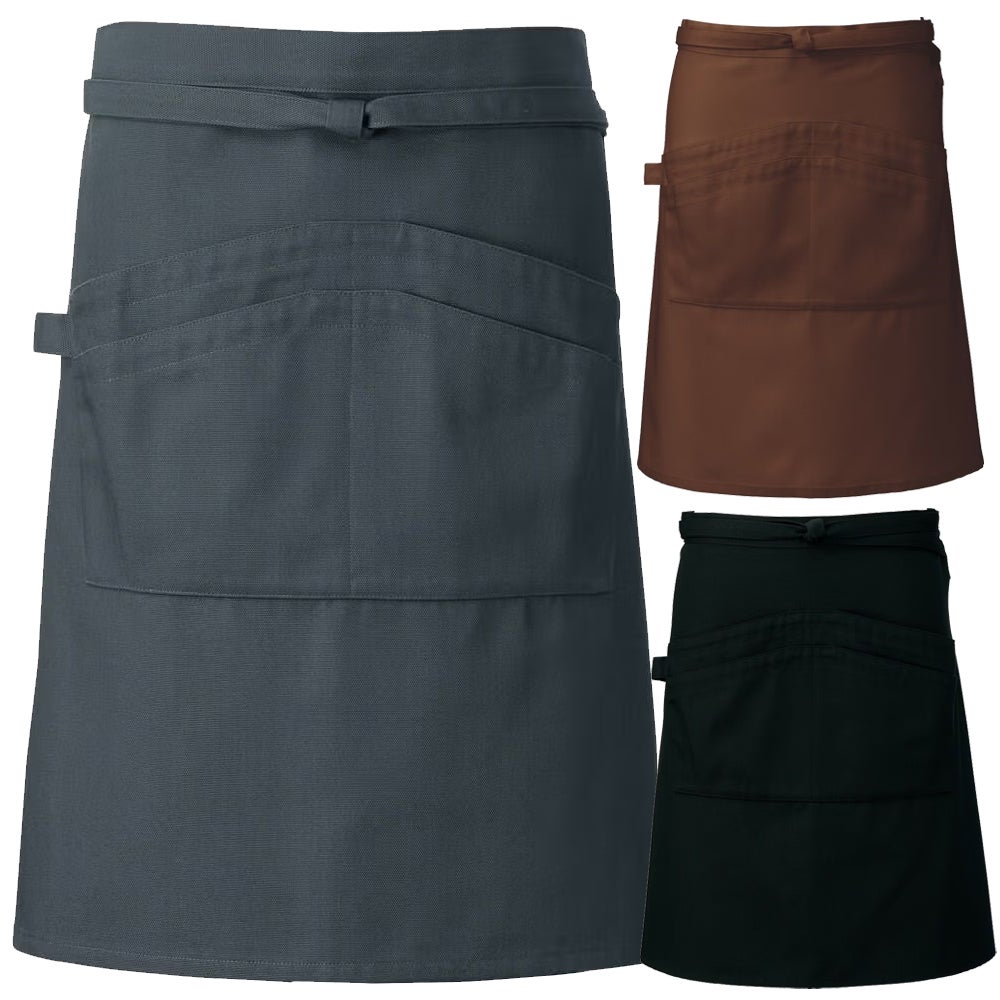 【オックス生地】ミドル丈エプロン [ARB-T8335]