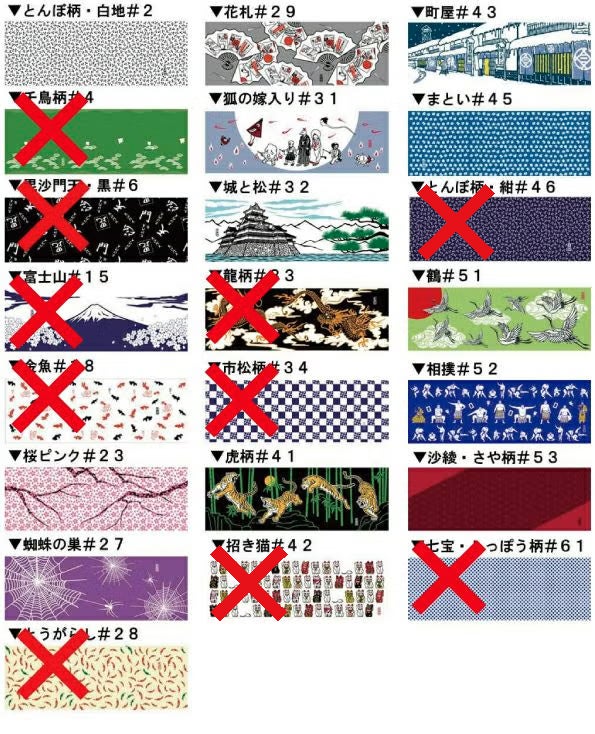 和柄の種類