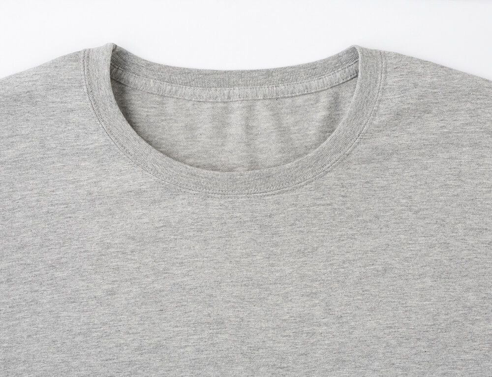 襟まわりのリブ仕様拡大（※このカラーは完売致しました）