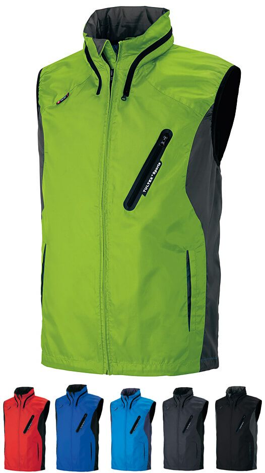 防風撥水ナイロンベスト