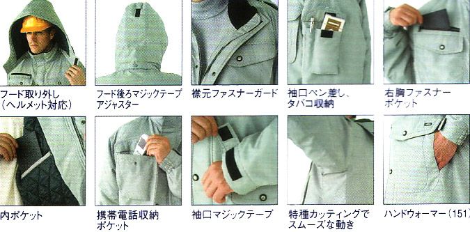 防寒ジャンバーの特徴