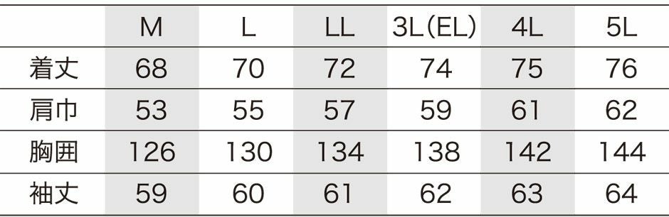 サイズ表