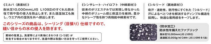 防水生地：詳細説明画像