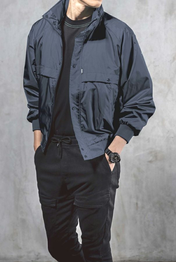 防寒着ブルゾン着用写真