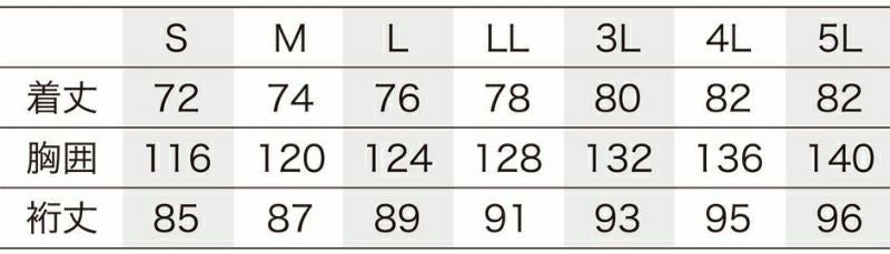 ※Sサイズは女性用として購入される事が多いです。<br> ※裄丈（ゆきたけ）は首の後ろから袖までの長さのことです。