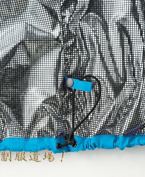 すそのスピンドルゴムで調整可能