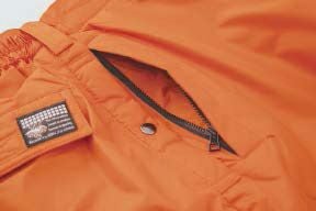 両サイドファスナー付きポケット