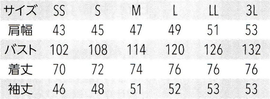 サイズ表