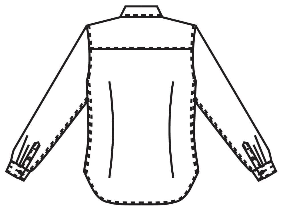 バックスタイルイラスト画像