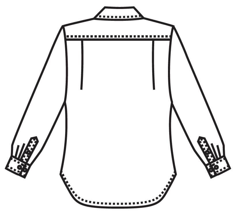 バックスタイルイラスト画像