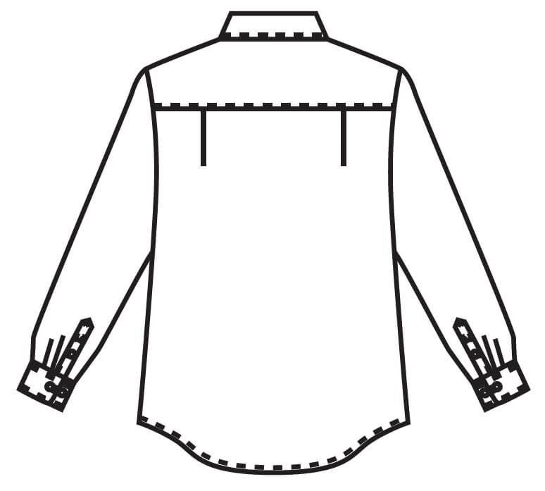 バックスタイルイラスト画像