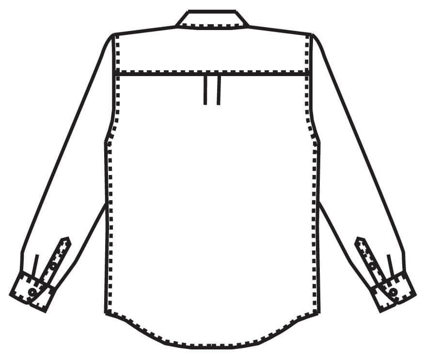 バックスタイルイラスト画像