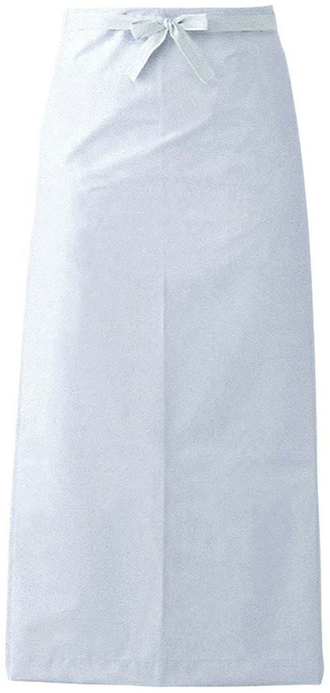 腰下ビニール防水エプロン（撥水・撥油）:ホワイト