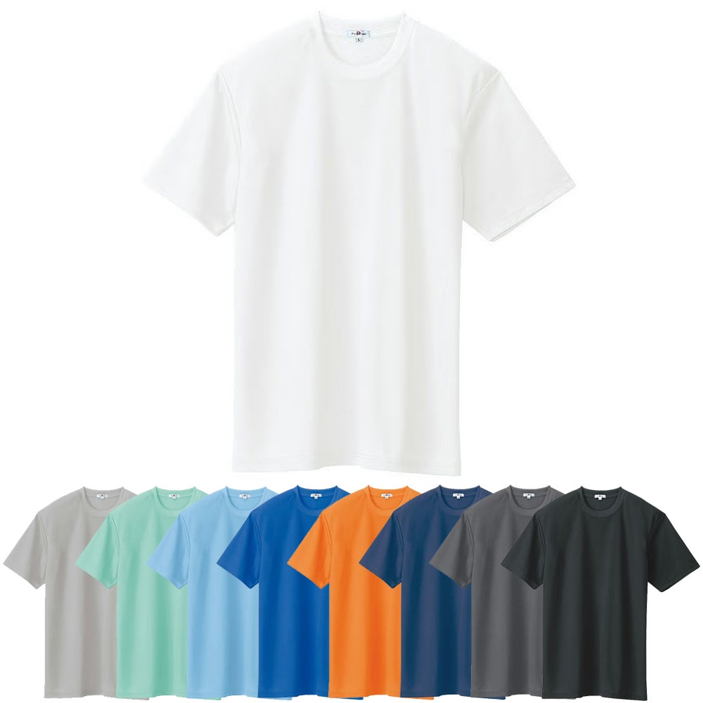 [クールコンフォート]半袖Tシャツ(ポケット無)(吸汗速乾)(清涼感)(男女兼用) [AZ10574] 