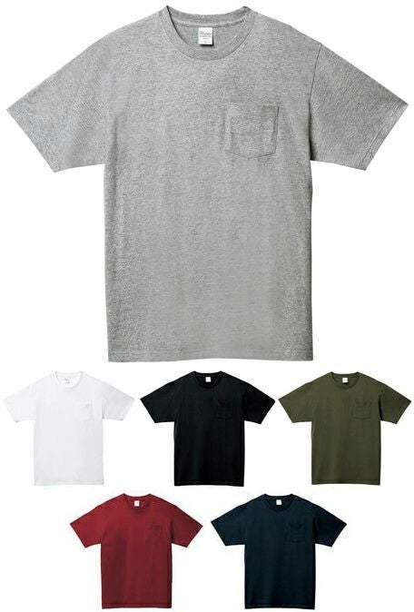 [5.6オンス] ヘビーウェイト ポケット付きTシャツ [TMS-109PCT]