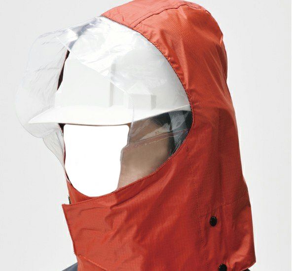 ヘルメットをかぶったまま着用可能（こちらのカラーは廃色です）