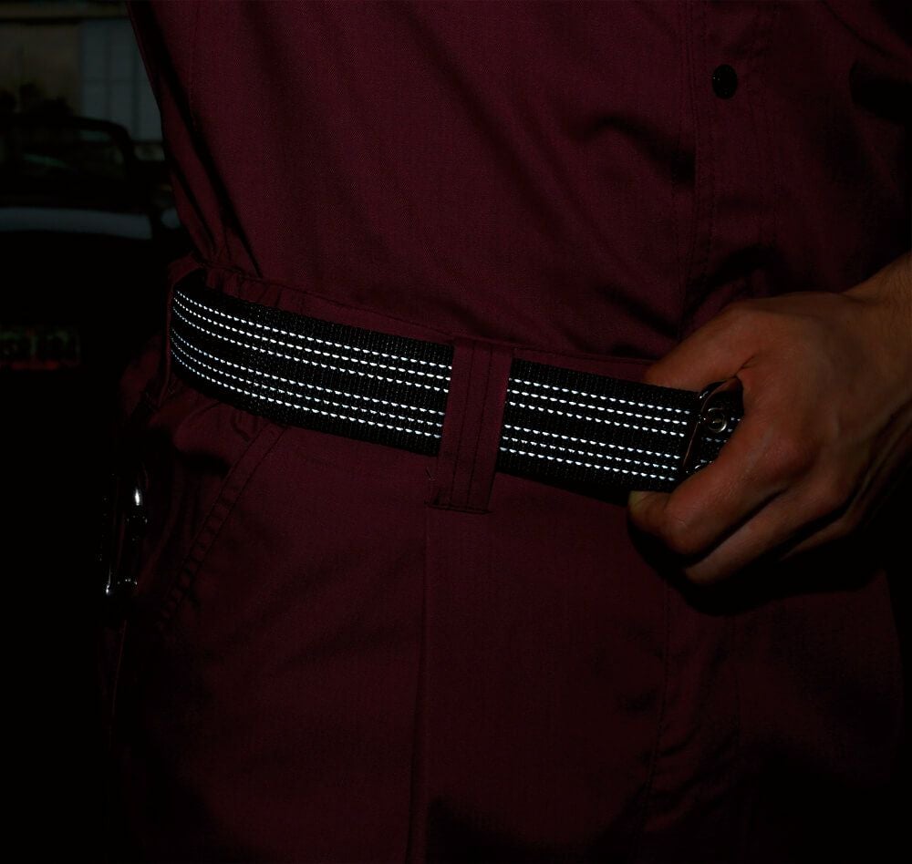 反射糸入りで視認性アップ