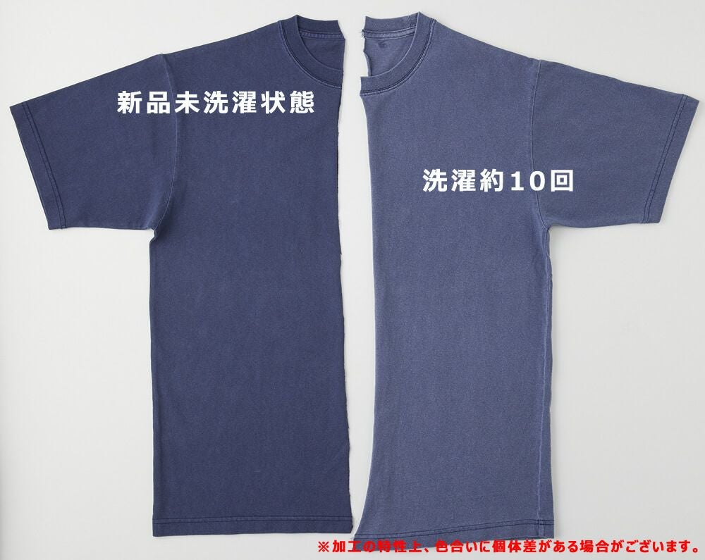 洗濯するごとに着古されたようなヴィンテージ感のあるTシャツです。
