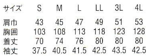 サイズ表