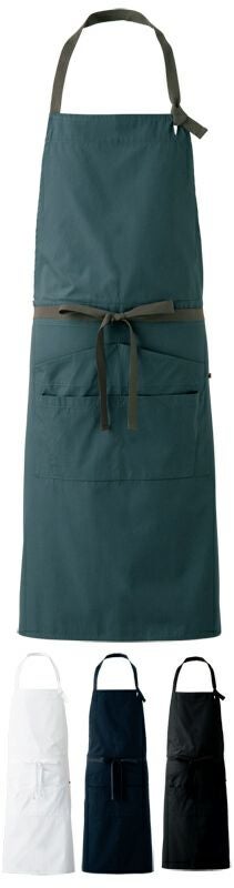 【綿100％】首掛け胸当てエプロン