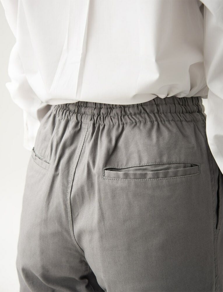 後ろ左右片玉縁ポケット