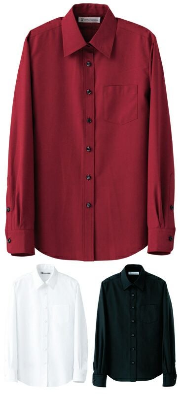 【女性用】長袖ワイシャツ（透けにくい生地・UVカット） [7-CH4417]