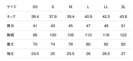 サイズ表