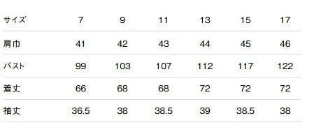 サイズ表