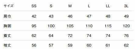 サイズ表