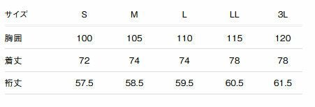サイズ表