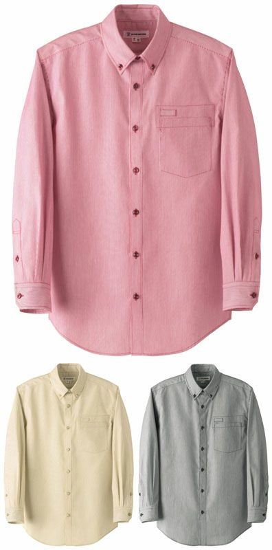 【ボタンダウン】長袖ワイシャツ [7-WH7605]