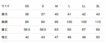 サイズ表