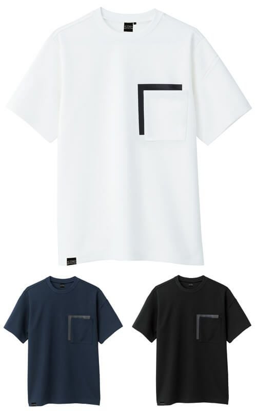 【接触冷感】吸汗速乾 半袖Tシャツ(ストレッチ)(厚手) [XEB-6660]
