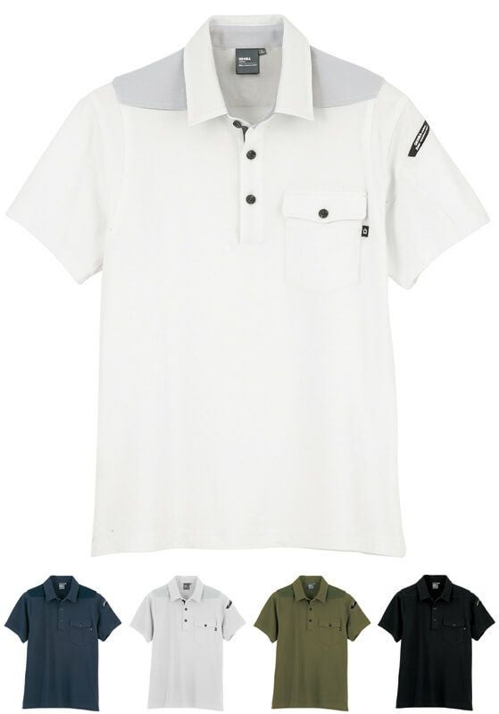 半袖ポロシャツ(超厚手)(消臭)(ストレッチ) [XEB-6050]