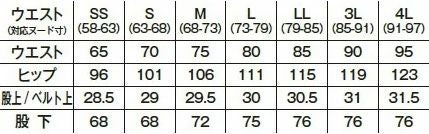 サイズ表