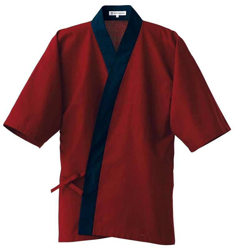 ハッピーコート作務衣（さむえ） [7-EC3100]　すおう×濃紺＃2