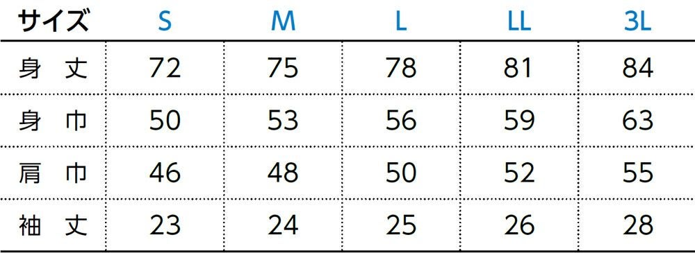 ▲サイズ表