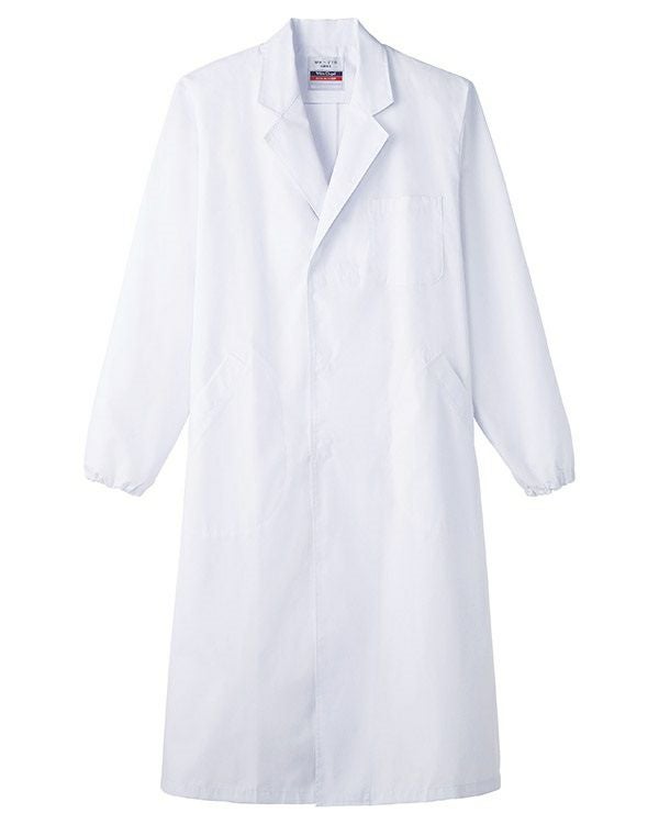 【男性用】検査白衣 長袖 [SRV-MR210]　ホワイト