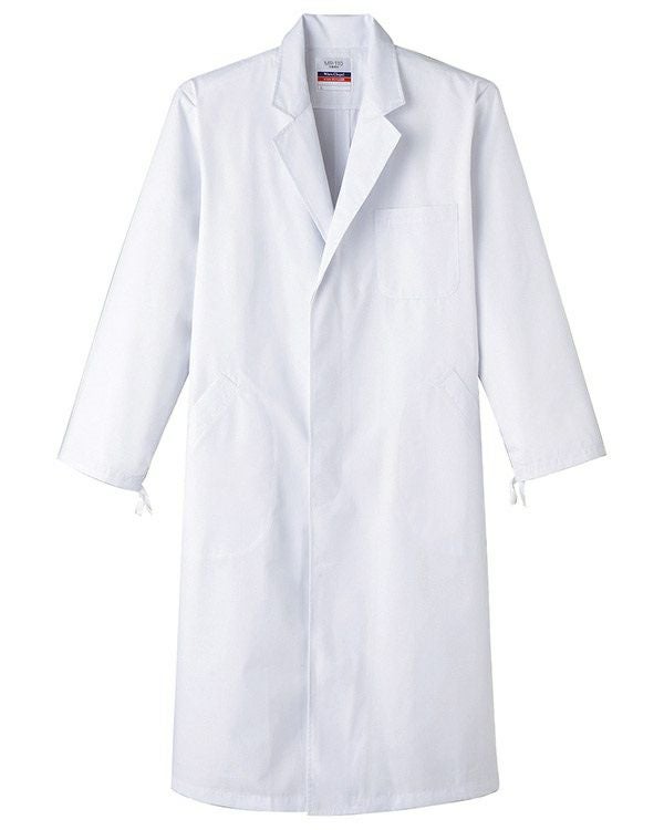【男性用】検査白衣 長袖 [SRV-MR110]　ホワイト