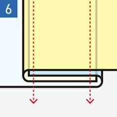 【巻き伏せ縫製】<br>縫い代のほつれの発生による異物混入を軽減