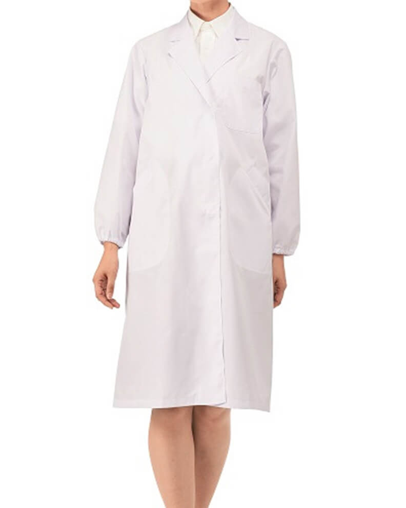 食品研究開発向け白衣の着用写真：SRV-MR220