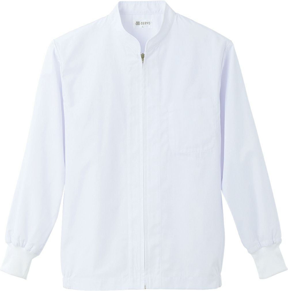 【男女兼用】長袖ジャンパー [SRV-FA-308-A9]　ホワイト