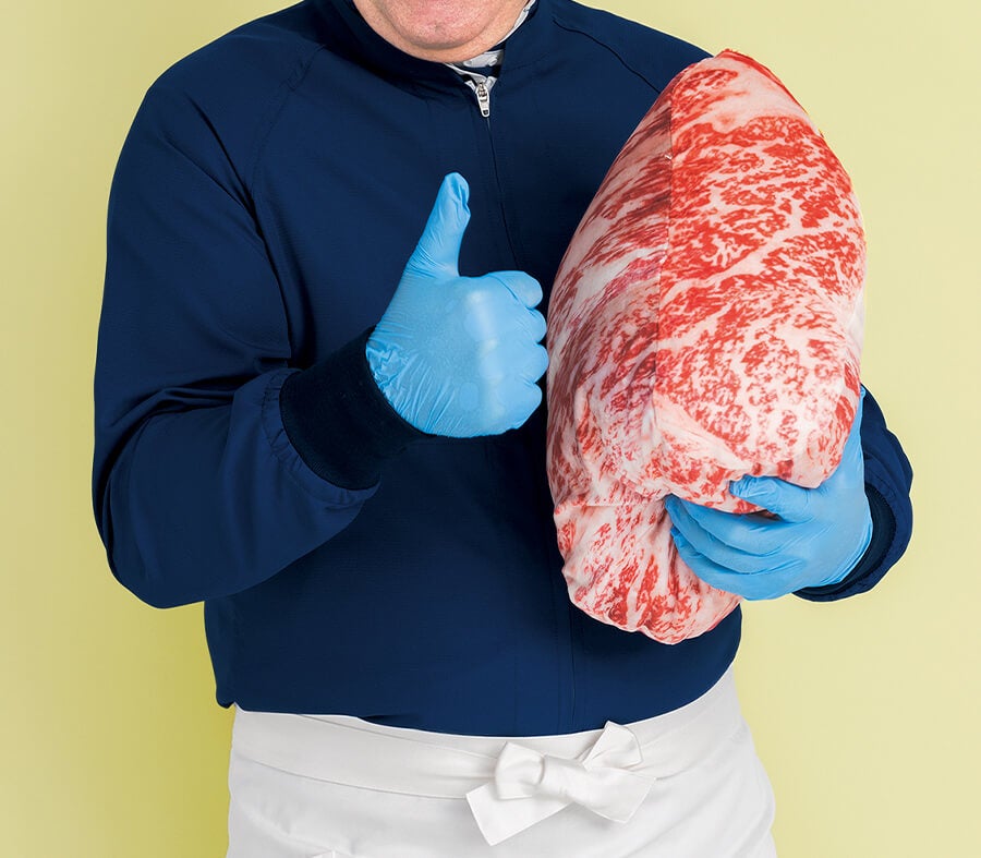 衛生ジャンパー着用写真：ネイビー